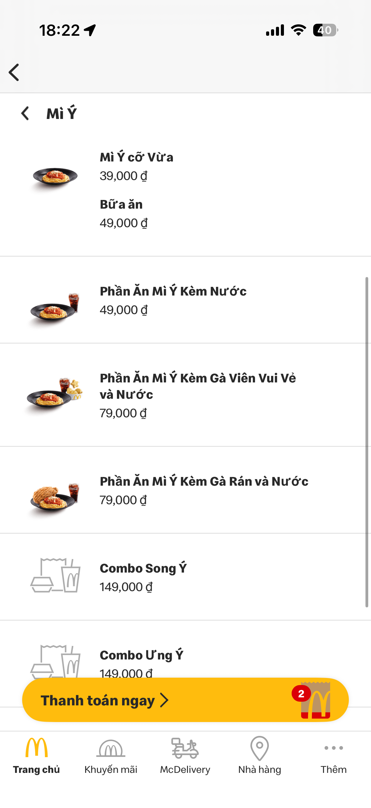 IMG 0627 - Danh sách món ăn trong menu